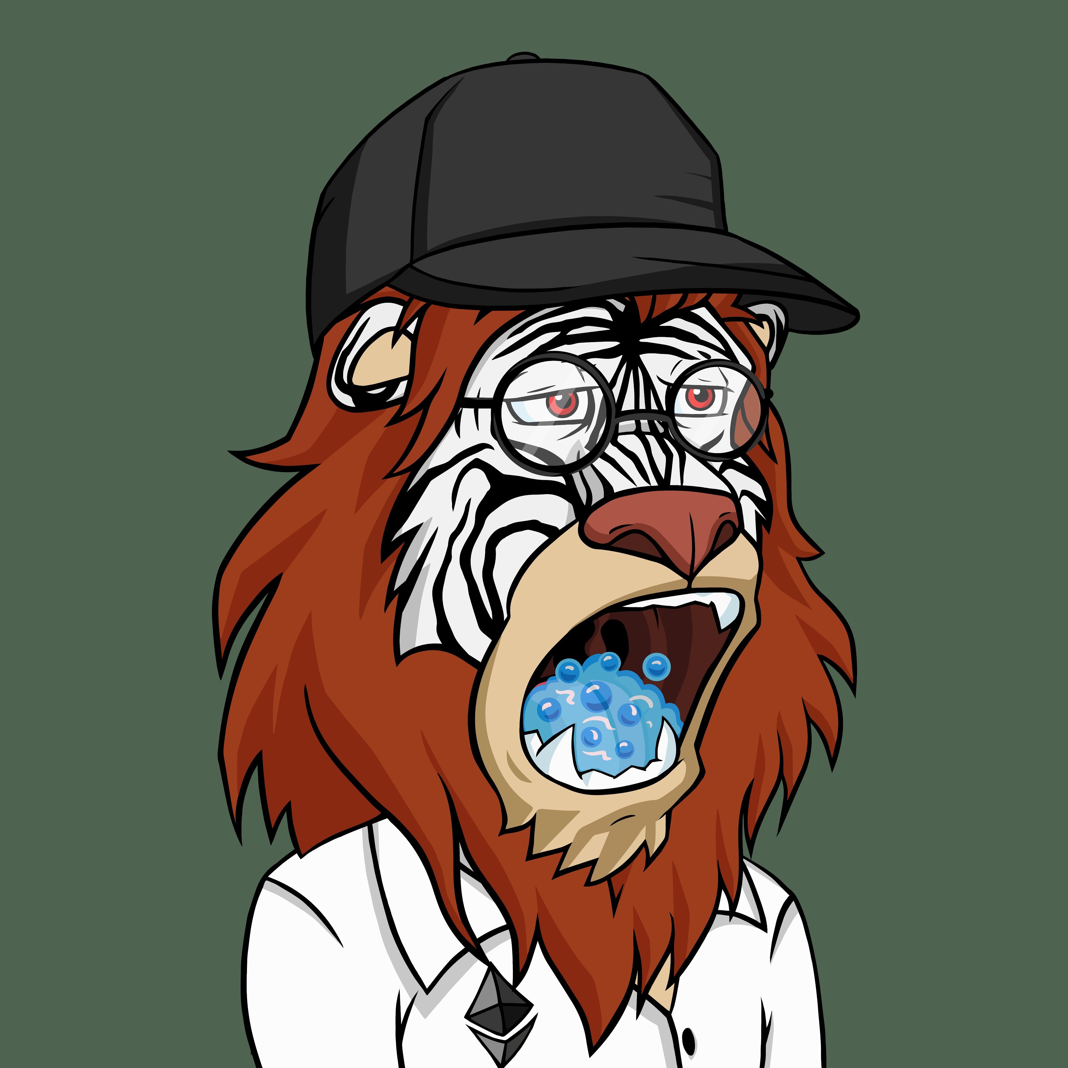 Just a lazy lion that loves black hats and the Zeebs @LazyLionsNFT #8830 #BTC #ETH @hellogotti @utilizecore