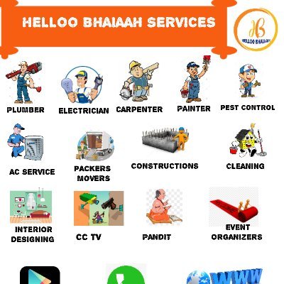 HellooBhaiaah's profile picture. HELLOO BHAIAAH is a best quality home service provider committed to delivering exceptional solutions to homeowners. We offer a comprehensive range of services d