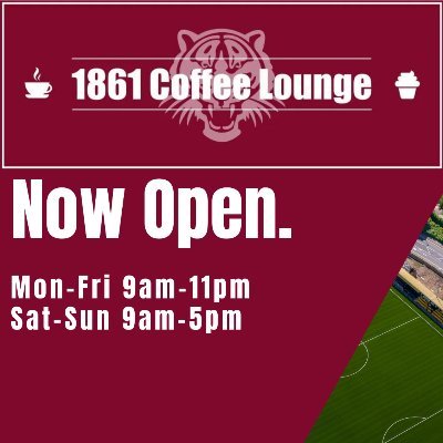 Worksop Town FC proudly presents the newest addition in hospitality to the Windsor Foodservice Stadium: The 1861 Coffee Lounge.