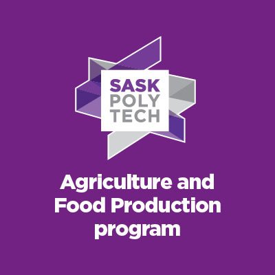 @SaskPolytech's Agriculture and Food Production diploma program is offered at Moose Jaw campus and includes three paid co-operative education work terms.