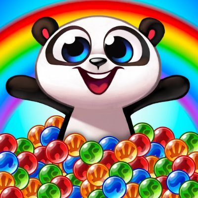 Pop bubbles to rescue baby pandas from the evil Badboon!