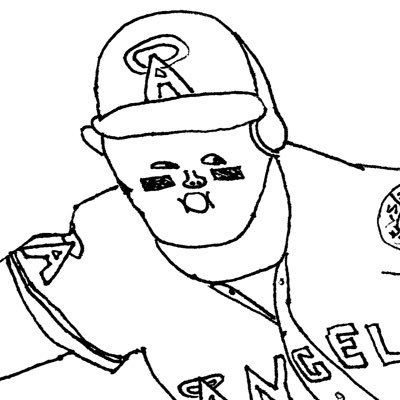 New to twitter, not new to drawing Mike Trout every day until the lockout is over. Links down below