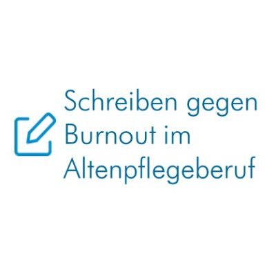 ,,Schreiben gegen Burnout'' ist ein schreibbasiertes, kostenloses Online-Programm zur Reduktion beruflicher Belastung in der Altenpflege.
