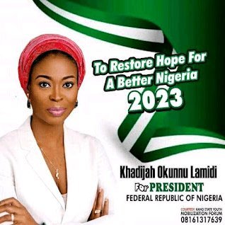 Khadijah Okunnu-Lamidi is known for her philanthropic and gender
balance youth development advocacy. @slicemedia_@water_relief