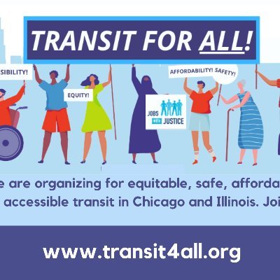 We are organizing a city-wide transit rider organization in Chicago!
This is a campaign organized by Chicago Jobs with Justice (https://t.co/uOVsdYk53J)