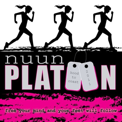12 female runners taking on Hood to Coast and spreading the @ministryofnuun love
