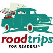 We write about road trips for readers, Visit an author's home, a place in a book, a book festival and more!