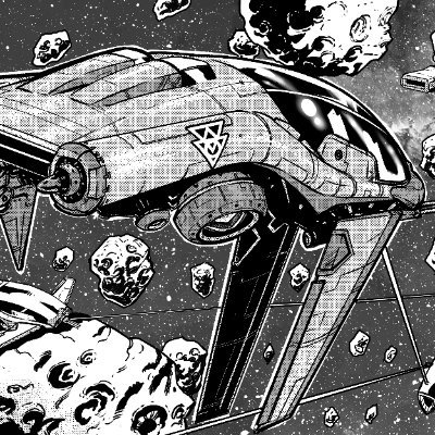 Beyond fast. Beyond furious. Beyond the speed of light. GRAND THEFT ASTRO, a sci-fi crime comic by @Peposed.