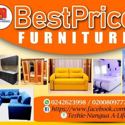 BestPrice furniture is an online furniture shop. We sell quality made in Ghana sofa, beds, wardrobe, shoe Stand, kitchen cabinet, dressing mirrors, Tv stand etc