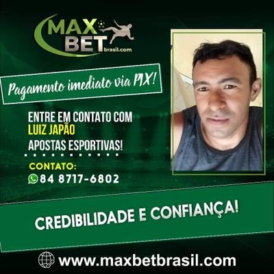 TRABALHO NA BANCA MAX BET BRASIL VENHA  FAZER SUA APOSTA COMIGO OU SER CADRASTE NO SITE  GANHANDO RECEBER NA HORA TUDO VIA PIX CHAMA NO ZAP 84987176802