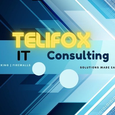 Telifox Consulting helps small businesses and small home networks with I.T. solutions.