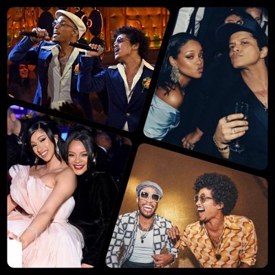 charts, voting and news about Bruno Mars, Cardi B, Anderson .Paak and Rihanna ✨| follow @BrunoMars1Chart for more charts!
