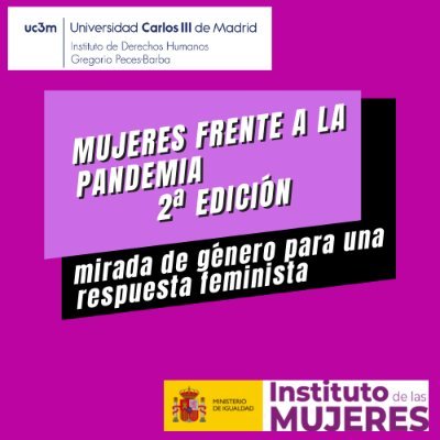 Foro de Debate 'Mujeres Frente a la Pandemia: mirada de género para una respuesta feminista'.
Organizado por el @idhbc_uc3m
https://t.co/HhIrmu7GgT
