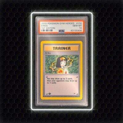 Pokemon collector with the aim to bring rare, low population and sought after PSA graded cards and create them into backed, collectable 1/1 NFT's.