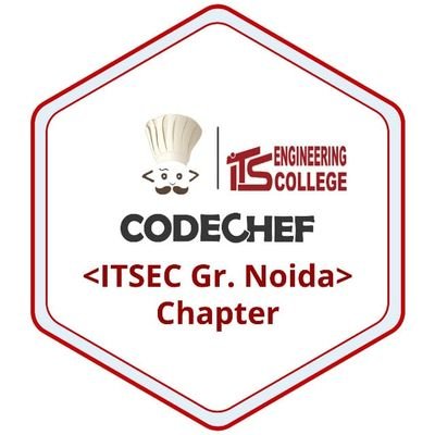 CodechefITSEC's profile picture. We Are Official Codechef Chapter of ITS Engineering College, Noida.
Codechef ITSEC Chapter