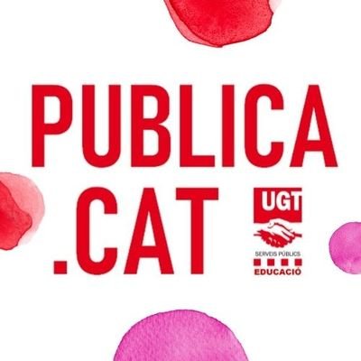 El sindicat de l'Educació Pública de Catalunya. 
Som UGT 💪