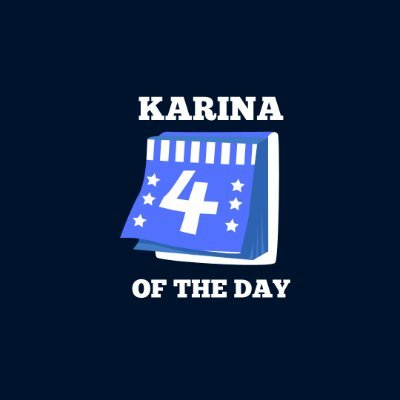 your daily dose of aespa's #KARINA 🗓️