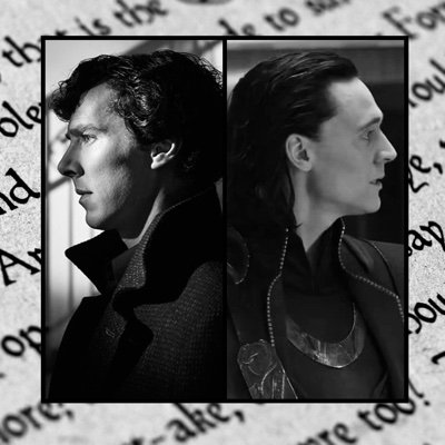 Tom Hiddleston, Benedict Cumberbatch, and Shakespeare quotes.