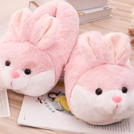 Pink Bunny Slippers 🐇