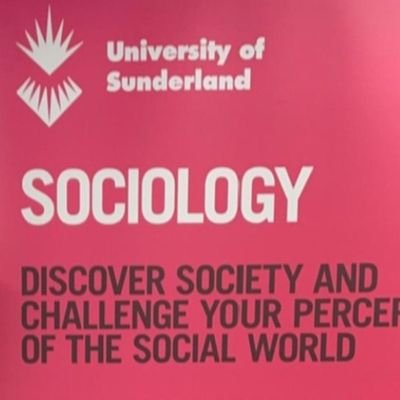 Official account for the Sociology department @sunderlanduni. Come and study Sociology with our supportive team and make a difference in society #lifechanging