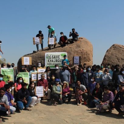 Group to track efforts to save Khajaguda Rock Heritage Site from land encroachment. We demand Khajaguda be made a Biodiversity Park/Reserve Forest