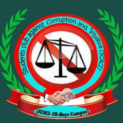 The official Twitter handle of @SCACI_UR_Huye1 || Students Club Against Corruption and Injustice together with @RwandaOmbudsman @Rwanda_Justice