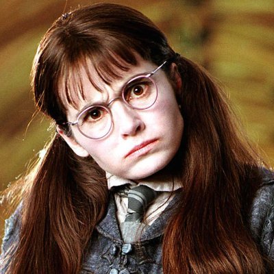 I'm Moaning Myrtle! I wouldn't expect you to know me! Who would ever talk about ugly, miserable, moping, Moaning Myrtle? $tslaq $ba.d boyz