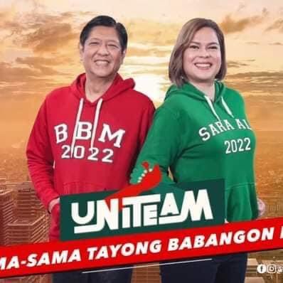 BBM SARA 2022 UNITEAM NA TAYO! 🇵🇭✌🏻👊🏻 FOREVER FAN OF @vicegandako ❤️