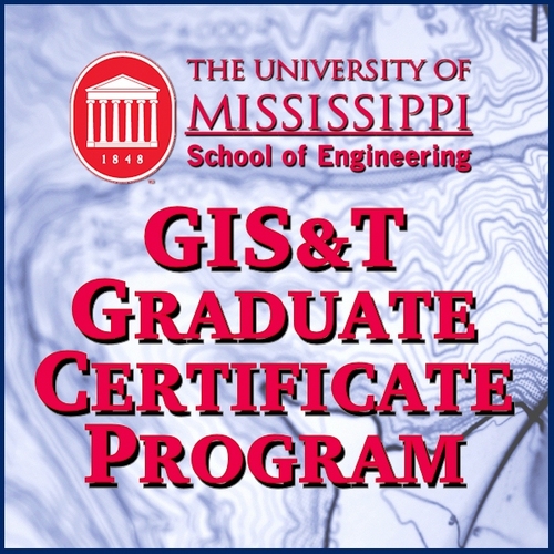 Ole Miss Geospatial Information Science & Technology Graduate Certificate Program is available for online  education in GIS/Remote Sensing.