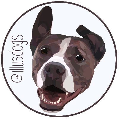 Your pets, illustrated! I work from photos to illustrate dogs, cats, buddies available for adoption or just plain great. IG: @illusdogs. DM for commissions.