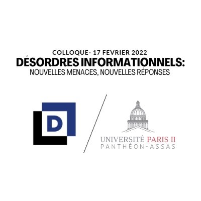 Jeudi 17 février : Rendez-vous à notre colloque sur Les désordres informationnels 

Suivez l’Observatoire de la @F_Descartes / @AssasUniversite