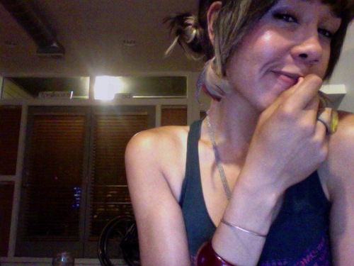 _megan's profile picture. bikes. polariods. street art. train yards. homemade smoothies. puppy breath. wandering. long hugs. avocado. taking naps. being a night owl. zek.