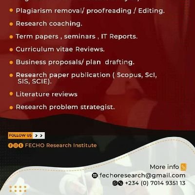 💡Award Winning Prolific Academic Writer- Proofreading, Data Analysis, Research Methodology, and lots more.💡
💦