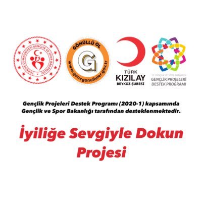 GPDP 2020 -1İyiliğe Sevgiyle Dokun Projesi

Bu proje Gençlik Projeleri Destek Programı 2020 -1 kapsamında Gençlik ve Spor Bakanlığı tarafından desteklenmektedir