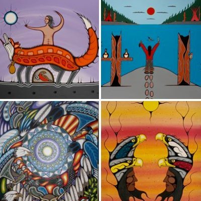 An image collection of twelve Native Woodland Artists from Northwestern Ontario, Canada.

Native Woodland Art
Main Street West
North Bay ON Canada
P1B 2W1