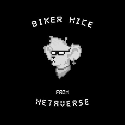 BikerMice from Metaverse are 100 collectible Ethereum NFT . Each BikerMice character is a unique pixel art image.
So GRAB YOUR MICE!
before he runs away!