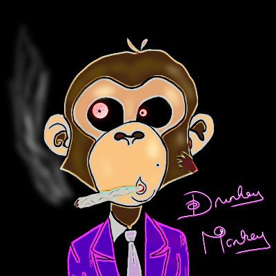 DrunkeyMonkey #NFT
Drunken & Stoned Monkeys
#Cryptoart #SolanaNFT

Love and Peace 420

Let`s found a nonprofit wildlife organization together!