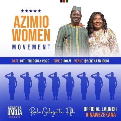 AzimioWomen's profile picture. This channel is purely dedicated to H.E Raila Odinga.#azimiowomenMovement
#Inawezekana #The5th