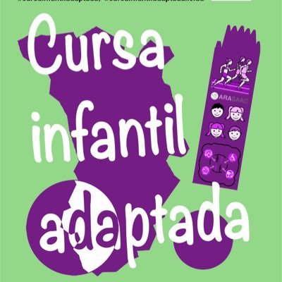 Cursa infantil adaptada de Lleida. Els nostres fills també poden participar en activitats esportives si se’ls té en compte i es fan les adaptacions pertinents.