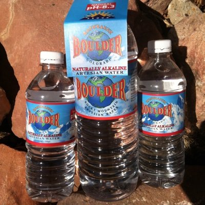 Since 1997 Naturally Boulder, tm, has been Boulder Colorado Proud Rocky Mountain Artesian water bottled at the source healthy 8.3 PH. Additional NB tm products