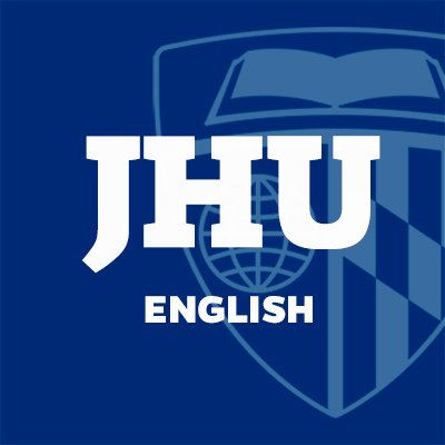 The official Twitter feed for the Johns Hopkins University Department of English