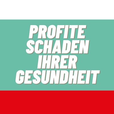 Wir kämpfen als Teil der Krankenhausbewegung für ein feministisches Gesundheitssystem ohne Profitlogik! profiteschadenihrergesundheit@riseup.net