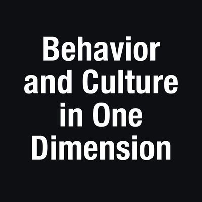 Author, *Behavior and Culture in One Dimension*; Founder, https://t.co/vFmKjY1CBJ, https://t.co/UGdugZRhIq, https://t.co/8zXuzpeFWF, https://t.co/5Qmx9GDQZV; Lichenologist, Rutgers CHRB & DEENR