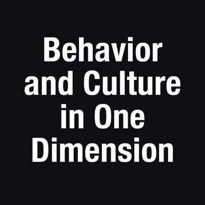 Author, *Behavior and Culture in One Dimension*; Founder, https://t.co/vFmKjY1CBJ, https://t.co/UGdugZRhIq, https://t.co/8zXuzpeFWF, https://t.co/5Qmx9GDQZV; Lichenologist, Rutgers CHRB & DEENR