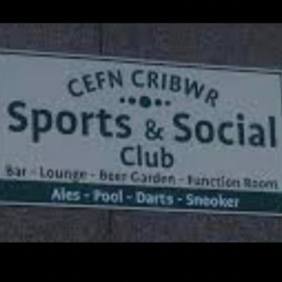 Friendly club in the heart of cefn cribw.Pool teams,darts teams and home of cefn cribwr fc -01656 746007