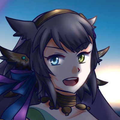 uthm_snit's profile picture. 「あの日重ねた歌声はここに。…だから、さよならは言わないよ」／ことながひたき→せんばありあ／スキル：その名を響かせよ迦陵頻伽／持ち物：青と紫のリボン、金糸の織物、🍪数枚入った箱、ﾌﾞﾗｯｸ●ﾝﾀﾞｰﾐﾆﾊﾞｰ、スースーする漢方薬、ウード、りんごの花ジャムのレシピ、キャンディケイン／🍖×２◯×3／2754スタート