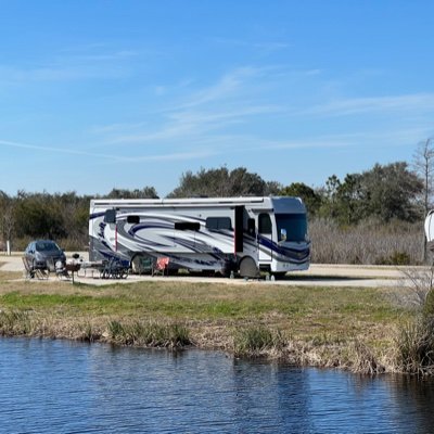 RV camping, horse racing fan, retired computer consultant