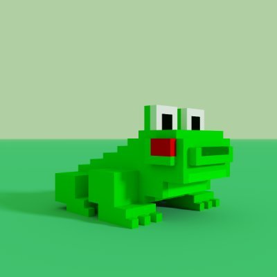 NFT | Voxel 3D Collection | Frog | Polygon (No Gas Fee) | https://t.co/hFEngjZCC9