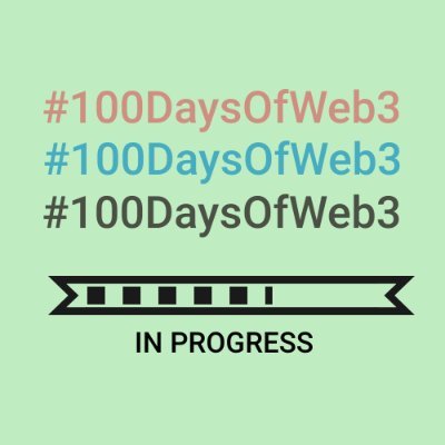 100DaysOfWeb3 Profile