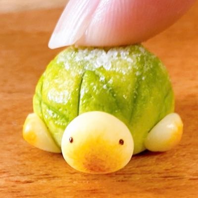 haruri_mini's profile picture. 樹脂粘土でスイーツなカメを作っています。 かじられているのを探してみてね。